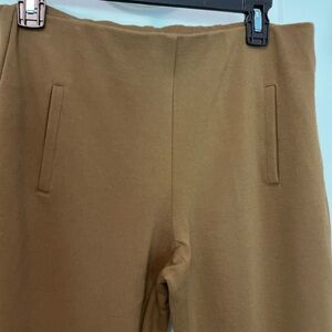 Chico's Tan Ankle Ponte knit Pants Slim Fit